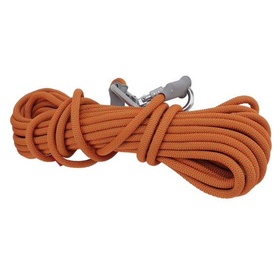 BIMZUC 10.5mm Rock Climbing Rope High Strength Rescue Rope Outdoor Gear 49.2 ft / 15 m Orange