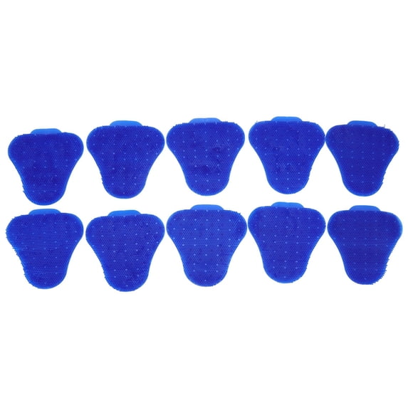 BIMZUC 10-Pack Triangular Urinal Screen Deodorizers – Blue Anti‑Splash, Long‑Lasting Fragrance, 5500 Washes, 30‑Day Scent, Splash & Blockage Prevention