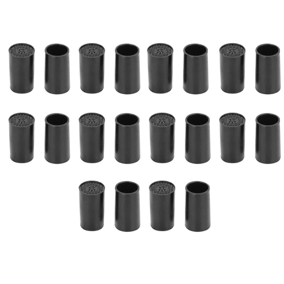 BIMZUC 10 Pairs High Heel Tips Replacement Caps Black CPU Polyurethane Stiletto Shoe Repair Kit, Inner Diameter 9mm / 0.35 inches