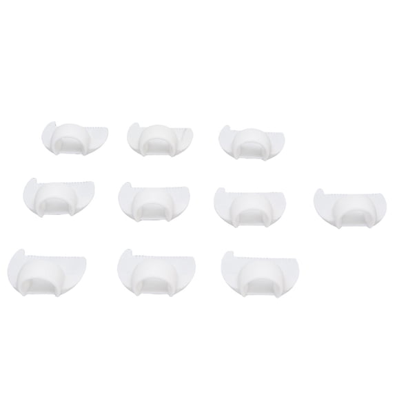 BIMZUC 10 Pcs Edge Stitch Lock Sewing Gauge Mini Finger Ruler Seam Needle Measuring Tool Quilting Stitching Aids 2mm White For Professional Crafts And Home Quilting Projects