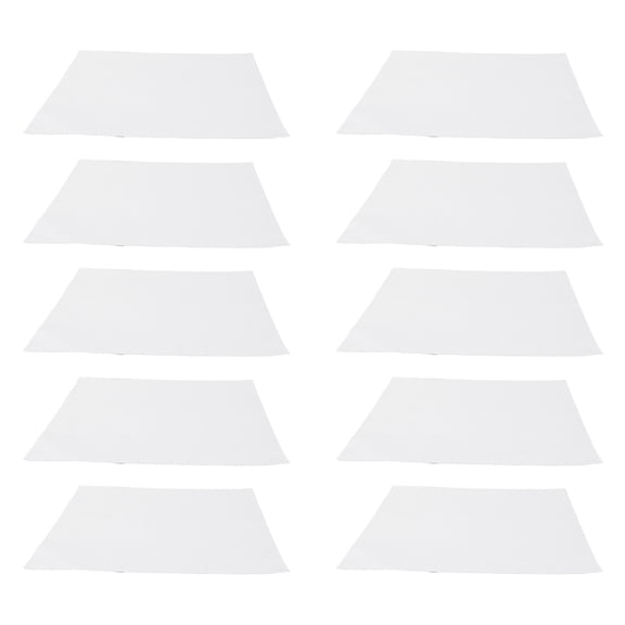 BIMZUC 10 Pieces 14 Count Embroidery Fabric White Soft Cotton Cross Stitch Cloth 12x12in / 30x30cm for DIY Crafts Home Needlework and Sewing Projects