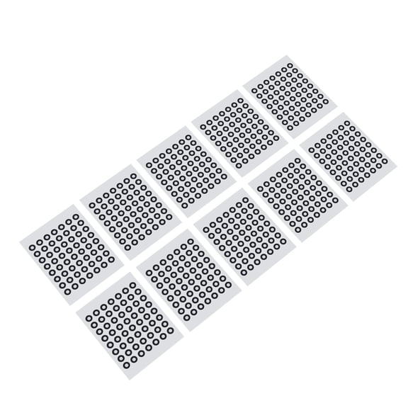 BIMZUC 10 Sheets 6mm 3D Scanning Marker Reusable Tracking Dot Reference Point Markers for Optical Surveying 3mm Inner Diameter 560 Pieces Total High Reflectivity