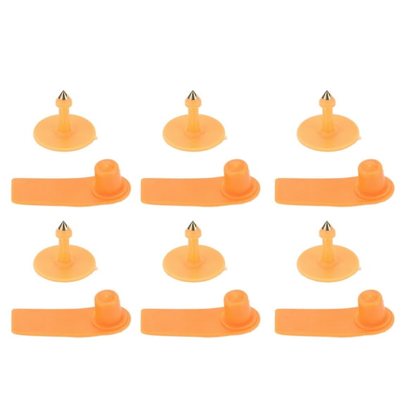 BIMZUC 100-Piece Livestock Ear Tag Kit Plastic Farm Animal ID Label Tags for Sheep Goats Cattle Cows Pigs, 2.0x0.8 inches / 5x2 cm