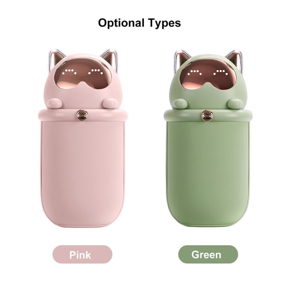 BIMZUC 10000mAh Electric Hand Warmer Rechargeable Portable Power Bank 2 Heating Levels 5.5 inches / 13.9 cm Green Handwarmer with LED Display and Adjustable Shoulder Strap for Outdoor Winter Gifts