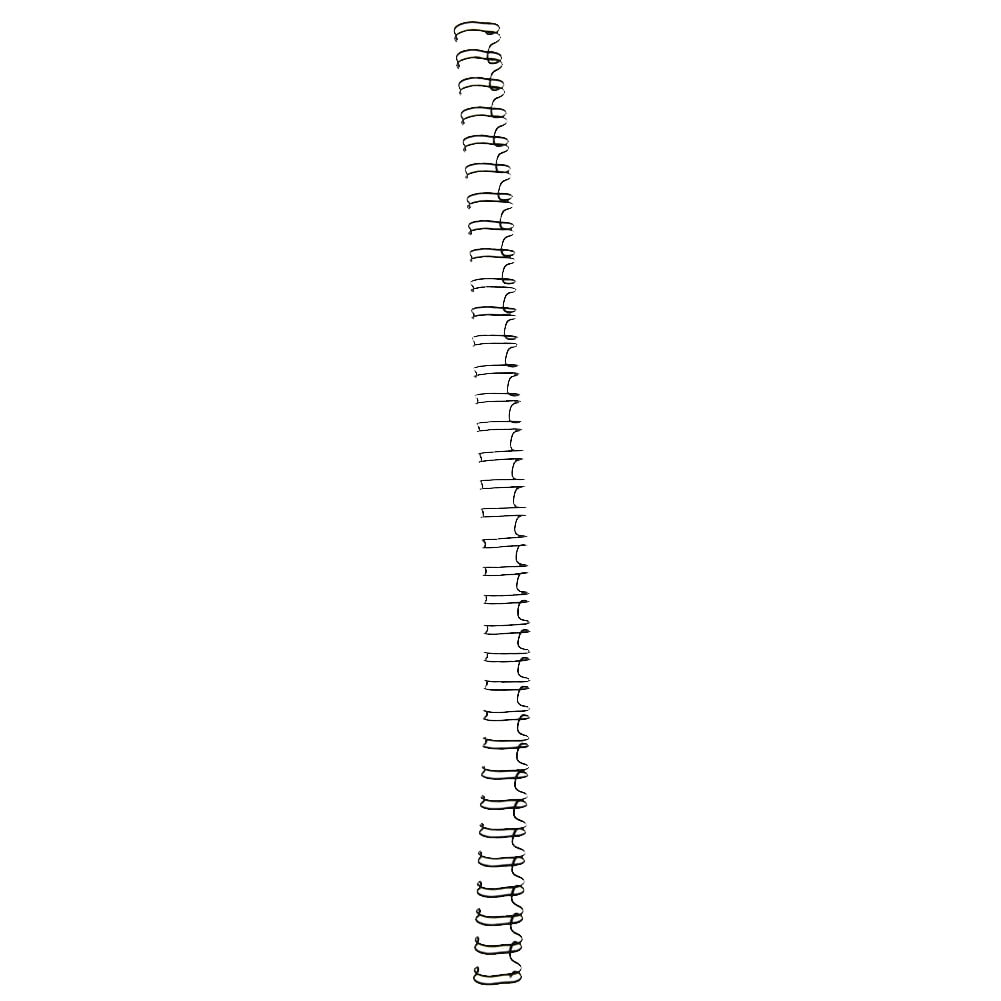 BIMZUC 100PCS 9.5mm / 0.37 inches Black A4 Size 34 Teeth 3:1 Double Loop Wires Binding Wire Calendar Binding Iron Spines