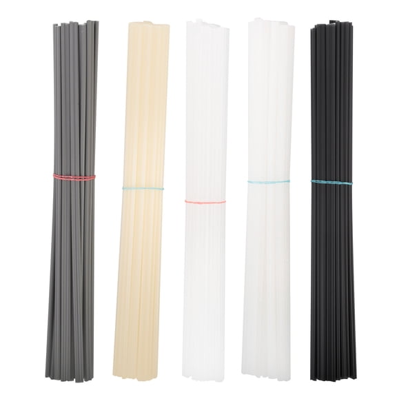 BIMZUC 100PCS Plastic Welding Rods ABS PP PVC PE Welder Rods For Car Bumper Plastic Welder Gun Hot Air Gun Repair Maintenance Tool Kit Automotive Applications Industrial Projects Heavy Duty Equipment
