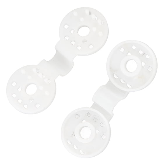 BIMZUC 100pcs Shade Cloth Plastic Clips Round Fixing Clips for Greenhouse Outdoor Garden Anti Bird Netting Agricultural Sunshade White 2.1 x 1.5 inches / 5.5 x 4 cm