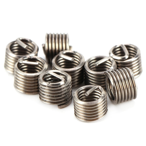 BIMZUC 100pcs Thread Repair Insert Kit 304 Stainless Steel High Strength Thread Repairing Tool M5 x 0.8 x 1.5D