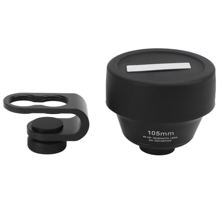 BIMZUC 105mm Phone Telephoto Portrait Lens, Professional External Aspherical Camera Lens with 5x Magnification for Smartphones and Tablets, Includes Clip and Storage Bag (4.13 inches / 105 mm)