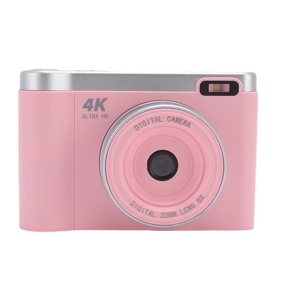 BIMZUC 1080P 12MP Digital Vlog Camera Auto Focus 2.8 Inch Flip Screen 8X Digital Zoom, Pink