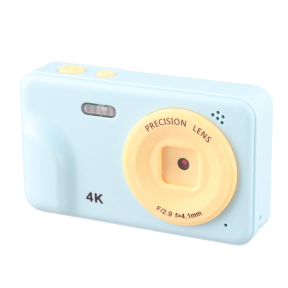 BIMZUC 1080P 48MP Digital Camera Auto Focus Compact Point & Shoot Camera with 5X Digital Zoom 2.0 Inch Display for Travel Photography Beginners Light Blue (5.12 inches / 13 cm) - Gift