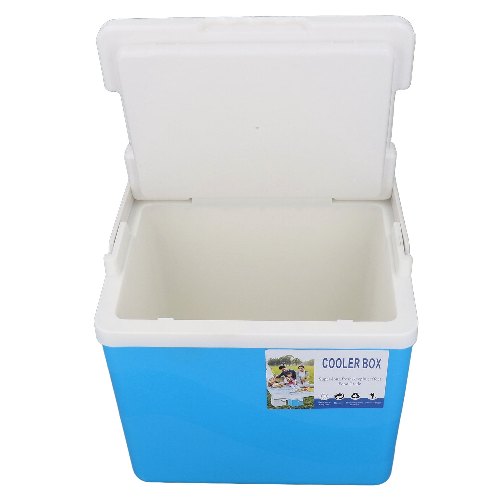 BIMZUC 10L Hard Sided Cooler Box High Performance Insulated Ice Chest with Heavy Duty Handle for Outdoor Camping Picnic Fishing Beach Drinks and Beer, Blue (11.4x8.9x10.4 Inches / 29x22.5x26.5 cm)