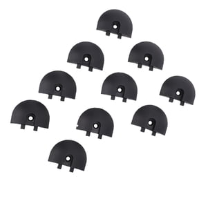 BIMZUC 10PCS Angled L Track Rail End Caps Eliminates Incisive Edges for Truck Bed Trailer Cargo Control Pickup RV ATV Tie Down Accessories (9.45 inches / 24 cm length)