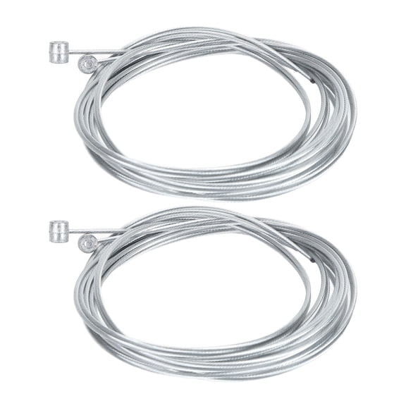 BIMZUC 10PCS Bike Brake Cable 1800mm 1.5mm (70.9 inches) Zinc Coated Professional Bicycle Brake Line for Mountain Bike Road Bike Cycling Accessories