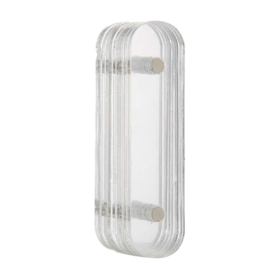 BIMZUC 10Pcs Clear Acrylic Nail Art Display Strips Transparent Magnetic Practice Tool for Manicure DIY and Professional Salon Accessory (Length: 2.76 inches / 7 cm)