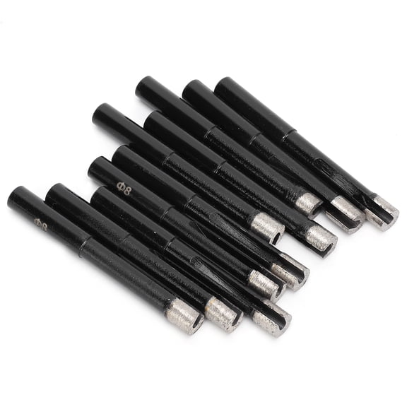 BIMZUC 10Pcs Diamond Drill Bit Ceramic Tile Marble Granite Core Hole Saw Opener Cutter Hardware 8mm / 0.31 inches