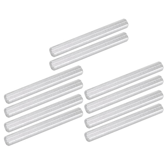 BIMZUC 10Pcs Stainless Steel D-Shaft 4101-0006-0050 Compatible for goBILDA TETRIX Robotics DIY Kit (2 in / 50.8 mm)