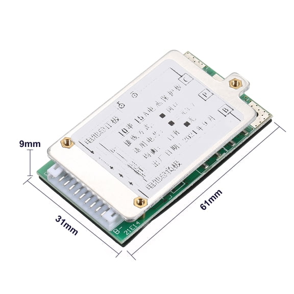 BIMZUC 10S 15A 36V/37V Protections Board Li-ion Batterys BMS PCB PCM Board with Balance Function for E-Bike Electric Bicycle Double Sided Printed Circuit Board Replacement Parts