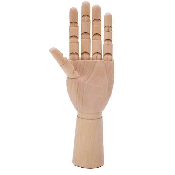 BIMZUC 11.81 Inches / 30 cm Wooden Hand Model Movable Flexible Art Mannequin Figure for Drawing Sketching Photography and Home Decor