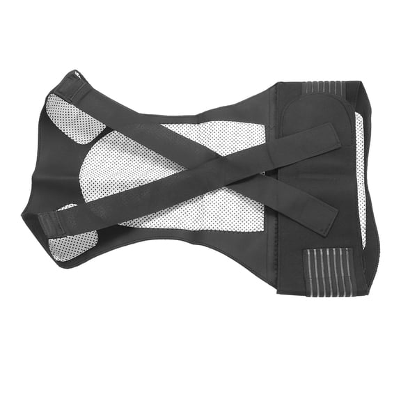BIMZUC 111pcs Self Heating Magnetic Stone Vest Hot Compression Warming Waist Brace Back Pain Relief, Size M