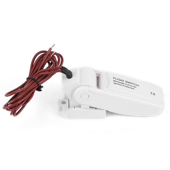 BIMZUC 12-24-32VDC Boating Bilge Pump Float Switch Automatic Water Level Controller Quick-Silver Free Leakproof On Off Switch Boat Accessory for Marine, 3.3ft / 1 Meter Wire, 20A at 12V, 10A at 24V