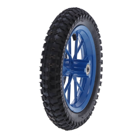 BIMZUC 12.5x2.75in Rubber Front Wheel Tire Replacement for 47cc 49cc 2-Stroke Mini Dirt Bike Pocket Bike Accessory Blue Disc Brake Sprocket Bolts Included Motorcycle Parts Durable Material