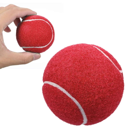 BIMZUC 12 Packs Pressurized Training Tennis Balls, High Bounce Practice Sports Balls for Hard Court Play, Red Edition Equipment for Beginners and Professionals (12 Count / 1.65 lbs)