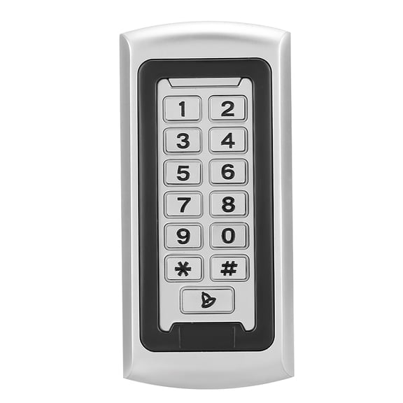 BIMZUC 125KHz RFID Outdoor 2000 Users Wiegand 26 Security Keypad Access Control System Kit with 10 ID Cards, Waterproof IP68 Door Alarm Entry Reader for Commercial and Residential Use