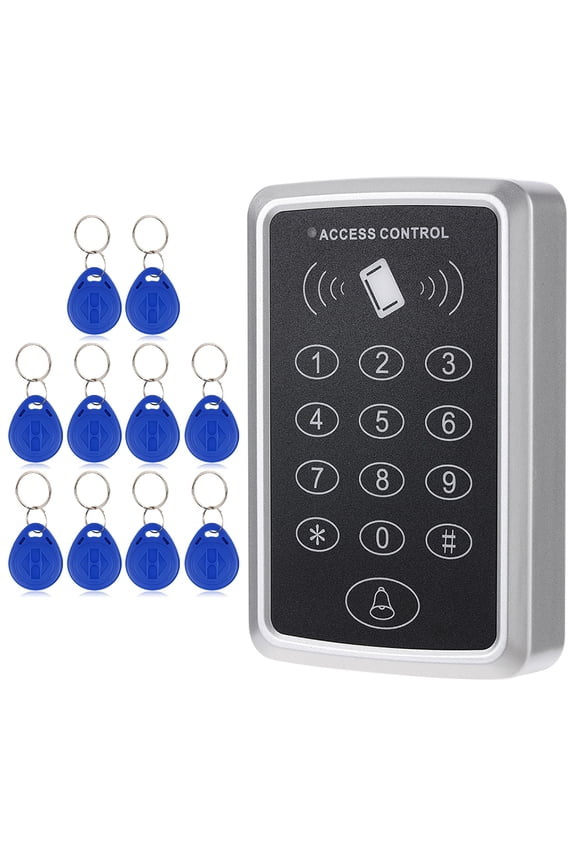 125KHz Single Door Proximity RFID Card Access Control System Keypad Include 10pcs ID Keyfobs