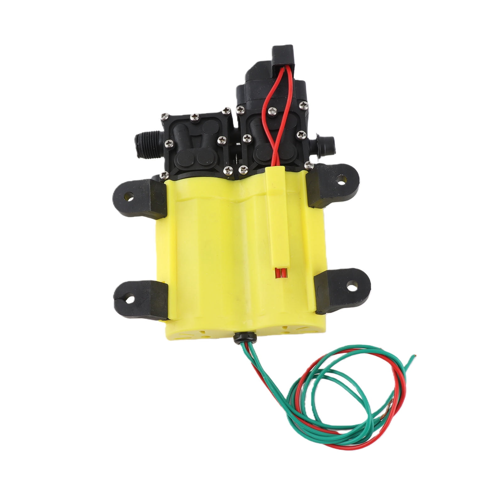 BIMZUC 12V 120W 8L Diaphragm High Pressure Pump with Copper Connector Automatic Water Injection Pump for RV, Marine, Garden Sprinklers, 10A Electric Transfer Pump