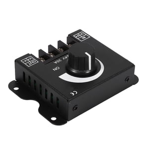 BIMZUC 12V-24V 30A LED Strip Light Dimmer Switch, Manual Rotary Controller for Single Color LED Tape Lights (3.3 x 2.4 x 1.4 inches / 85 x 62 x 35 mm), High Power 360W-720W Capacity