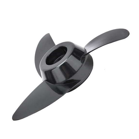 BIMZUC 12V 24V Thicken Plastic Electric Thruster Outboard Motor Boat Propeller Replacement Accessory With 3 Blades, Nut, Spacer, Plug And Wrench For 28 36 46 lb Thrusters (8.74 Inches / 22.2 cm)