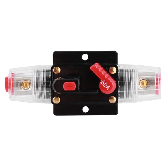 BIMZUC 12V 60A Automatic Reset Fuse Holder Switch for Car Truck Audio Modification Amplifier Circuit Breaker