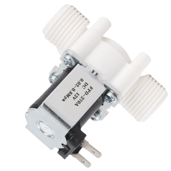 BIMZUC 12V DC G1/2 Inch NC Plastic Electrical Inlet Solenoid Water Valve for Water Dispenser and Washing Machine