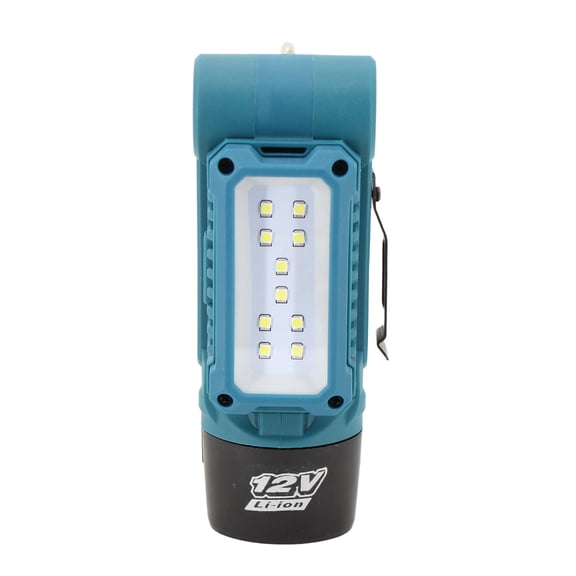 BIMZUC 12V MAX LED Portable Work Light, 180° Foldable Lamp with Magnetic Back, 900lm Brightness, Battery Power Display & Hook for Car Repair, Camping (UK Plug / 5.9 x 2.36 inches)