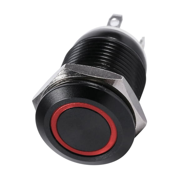 BIMZUC 12mm / 0.47 inches LED Light Momentary Push Button Switch Toggle ...