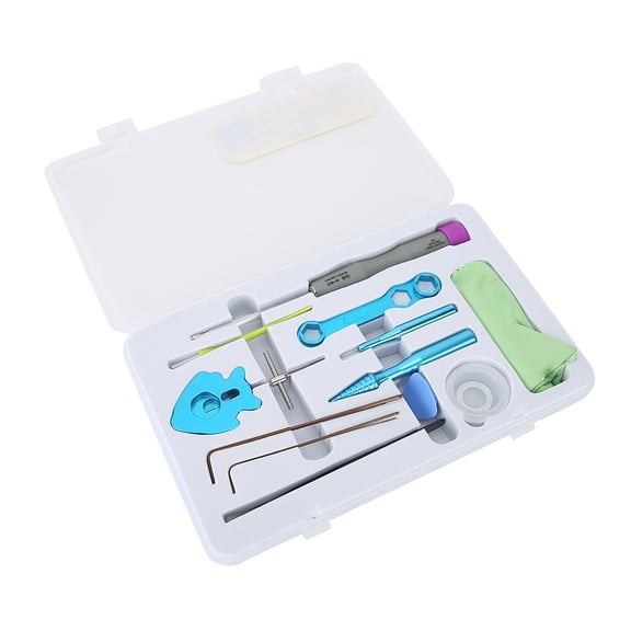 BIMZUC 13 Pieces Fishing Reel Repair Kit Baitcasting Wheel Maintenance Tool Set DIY Modification Removal Accessories for Freshwater Saltwater (9.45 inches / 24 cm)