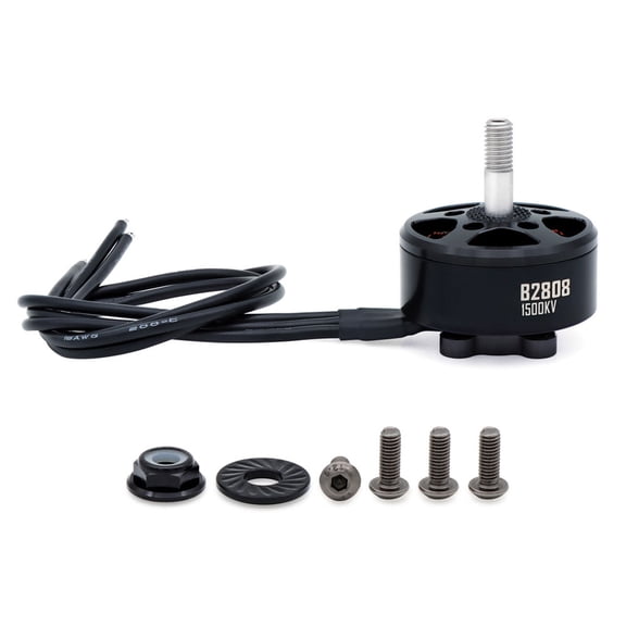 BIMZUC 14 Pole Brushless Motor with M5 Shaft, 18AWG Silicone Wire for RC FPV Quadcopter 1500KV 180mm / 7.08 inches