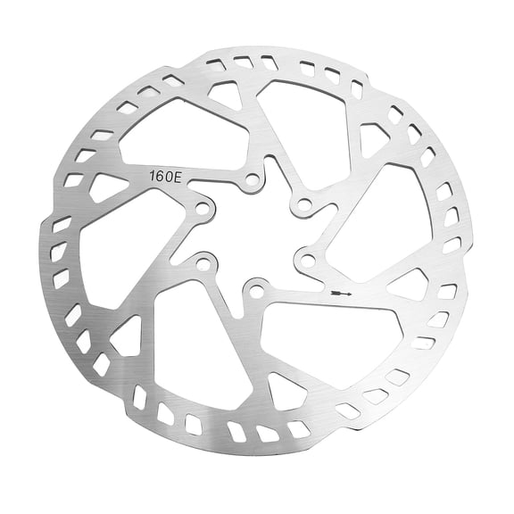 BIMZUC 160mm Disc Brake Rotor 2.3mm Thick SUS410 Stainless Steel 6 Bolts for Electric & Mountain Bikes Silver 6.30 inches