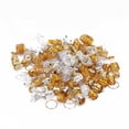 thumbnail image 1 of BIMZUC 160pcs Hair Braid Rings Set, Metal Dreadlocks Bead Cuffs, Hollow Fashion Hair Decoration Accessories for Women & Girls (40 Round, 40 Spring, 40 Crown, 40 Hollow Rings, 4.72 inches / 12 cm), 1 of 9