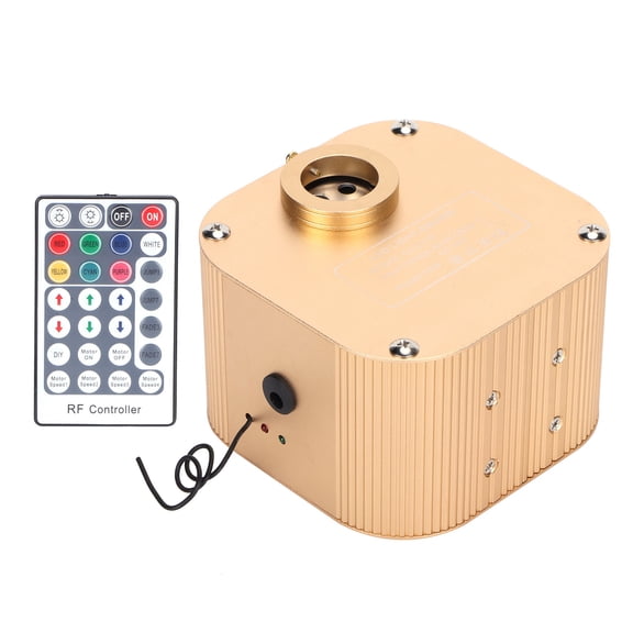 BIMZUC 16W LED Fiber Optic Star Ceiling Light Engine Source Driver RGBW, Home Theater & Car Decor Lighting Accessory with RF Remote Control, AC 85-265V (5.1 inches / 13 cm Diameter)