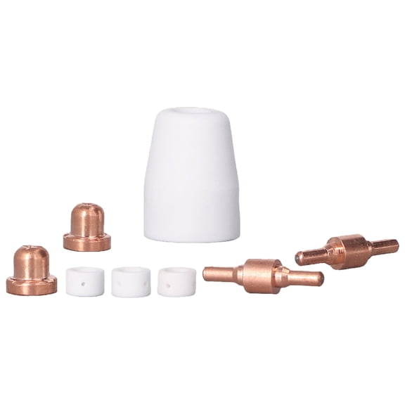BIMZUC 180Pcs Welding Consumables Ceramic Nozzle Electrode Diffuser Set Kit for Plasma Torch Universal Fit High Performance (7.08 inches / 18.00 cm)