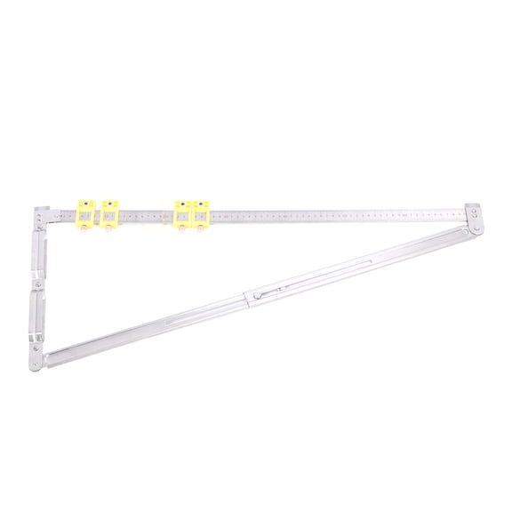 BIMZUC 2 in 1 Concealed Connector Positioning Ruler Telescopic Folding Scribing Ruler with Limit (30.71 inches / 78 cm) for Professional Woodworking Projects Precision Measurement Layout Tool