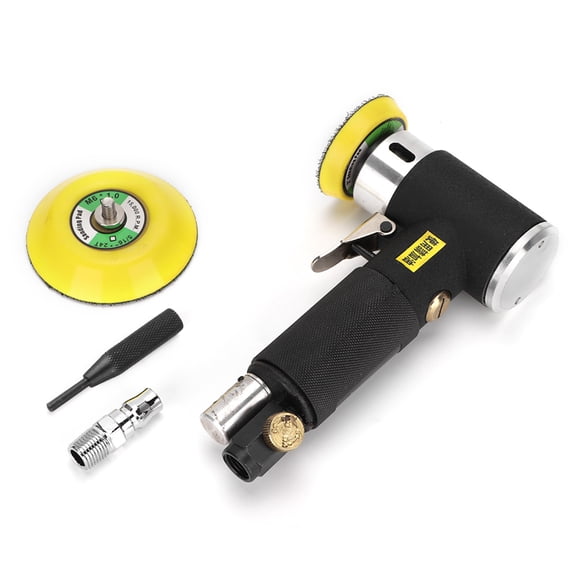 BIMZUC 2/3in (5.08/7.62 cm) 90 Degrees Air Angle Sander Right Angle Pneumatic Polishing Grinding Machine for Hardware & Furniture