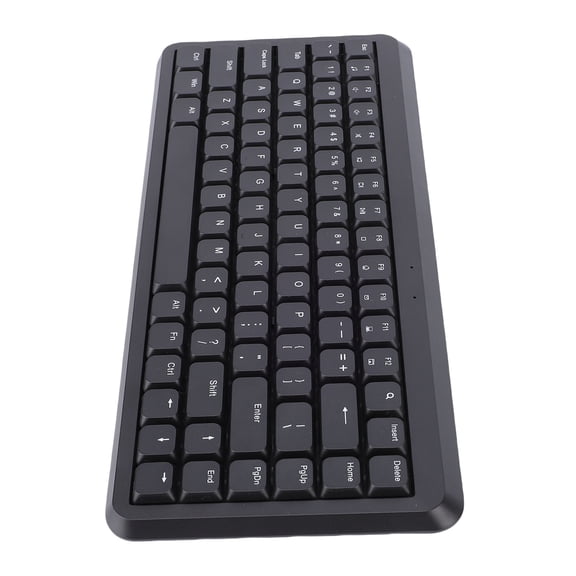 BIMZUC 2.4G Wireless Keyboard 75% Compact 84 Keys Silent Scissor Switch Keyboard for Desktop PC Support for Win System Black (12.7 inches / 32.2 cm)