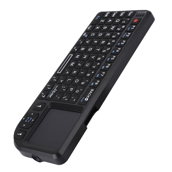 BIMZUC 2.4GHz Wireless Touchpad Keyboard Rechargeable Ultra Mini Thin USB Backlit Controller For PC PS3 PS4 Xbox 360 Xbox One Black (5.9 inches / 15 cm) Easy To Use In Night Portable Game Accessory