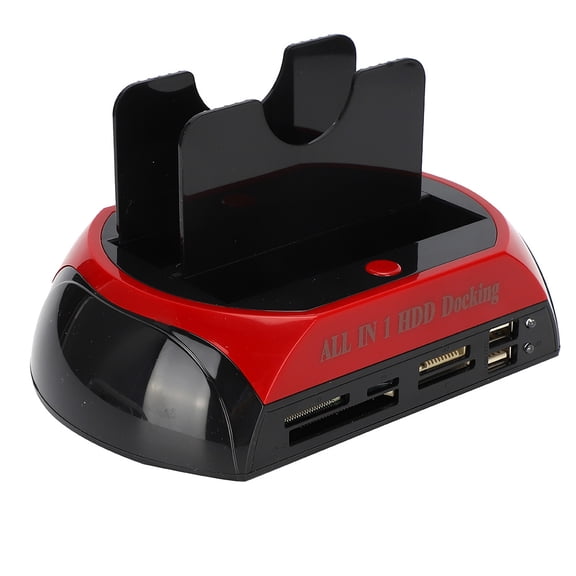 BIMZUC 2.5"/3.5" Dual SATA IDE HDD Docking Station Hard Disk Drive Dock USB 2.0 Hub (Not Inclube Hard Disk)[cite: 1]
