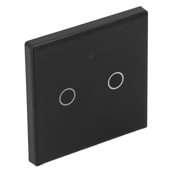 BIMZUC 2 Gang Smart Wireless Light Control Panel, 1000W 2.4GHz WiFi Wall Light Touch Switch for Tuya Smart Life, High Power Electrical Automation Touch Panel Plate (10 inches / 25.4 cm)