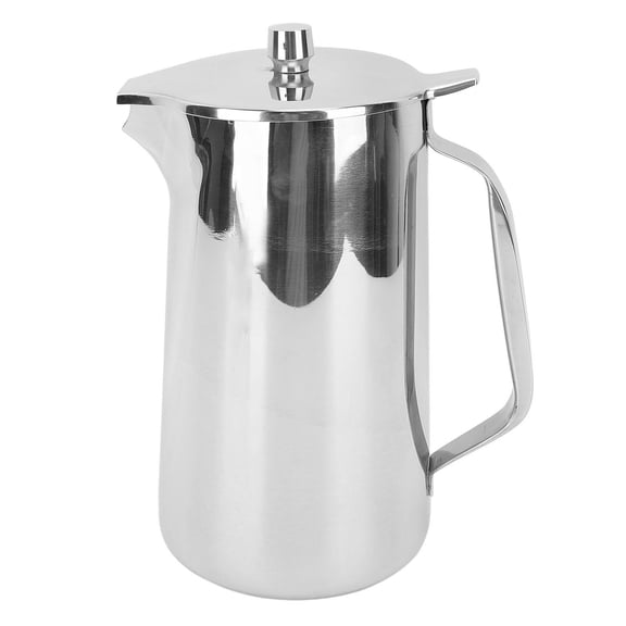 BIMZUC 2Liter Stainless Steel Cold Water Pitcher & Teapot DualUse 304 Steel Jug with Ergonomic Handle, Insulated Juice & Tea Dispenser
