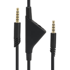 BIMZUC 2 Meters Headphone Cable Plug and Play Audio Line Volume Control Replacement Wire for Gaming Headset Logitech Astro A10 A30 A40